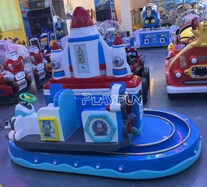 Weltraum-Raketen-Doppelsitzer-Kreisbahn mit LED-Beleuchtung für Einkaufszentren und Spielplätze - Product Image 2