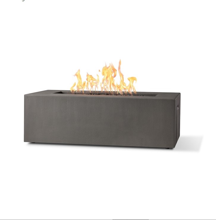 outdoor furniture garden set natural gas propane fire pit casual rectangle fire table