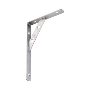 Support d'étagère mural triangulaire en acier inoxydable épaissi, 3 mm, 4 mm, 6 mm, 8 mm, 16 pouces, support d'angle droit durable - Product Image 4