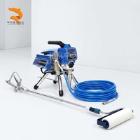 Accessoires pour pistolet de peinture sans air, brosse à rouleau électrique, alliage d'aluminium télescopique, auto-amorçant, application de peinture murale, peinture au latex