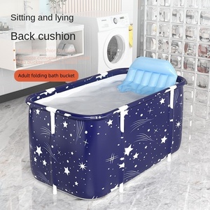 <span class=keywords><strong>Baignoire</strong></span> <span class=keywords><strong>pliable</strong></span> en tissu écologique, portable, grande capacité, légère, ovale, pour adultes et enfants, pour la maison, les voyages, le camping, la salle de bain - Product Image 2