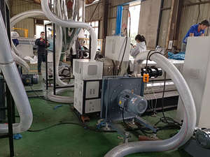 Máquina de reciclaje de troquelado de láminas de plástico HDPE LDPE PP <span class=keywords><strong>con</strong></span> refrigeración por aire de un solo tornillo, película plástica, <span class=keywords><strong>1</strong></span> unidad, 2 unidades - Product Image 5