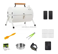 Nouveau fumeur de barbecue extérieur de table portatif de gril de charbon de bois pour le camping