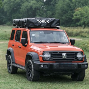 <span class=keywords><strong>Tente</strong></span> <span class=keywords><strong>de</strong></span> <span class=keywords><strong>toit</strong></span> à coque souple imperméable 4 saisons pour voitures <span class=keywords><strong>Toile</strong></span> automatique 4 personnes avec poteaux en aluminium pour le camping en plein air - Product Image 5