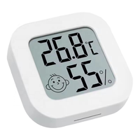 Mini thermomètre hygromètre numérique LCD pour intérieur, chambre de bébé