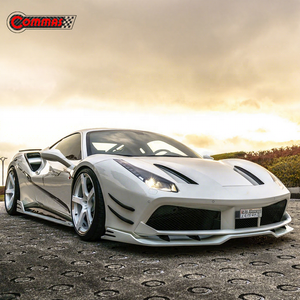 Great Quality Upgrade to Rowen Style Carbon Fiber <b>Car</b> Front <b>Diffuser</b> Lip <b>for</b> Ferrari 488 - Product Image 1