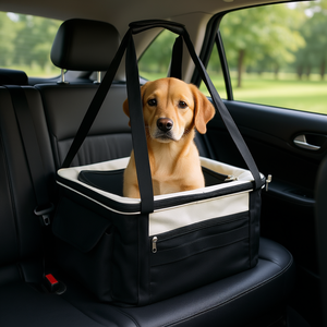 Siège de voiture pour animaux de compagnie, léger, pliable, conçu pour les voyages avec chiens et chats - Product Image 2