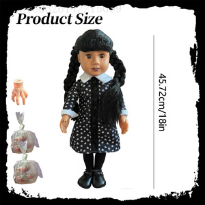 Poupée Wednesday Addams de 18 pouces, style American Girl, avec accessoires, pour filles de 8 à 13 ans - Product Image 4
