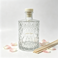Bouteilles en verre vides pour diffuseur 50ml 100ml 150ml 250ml – Bouteille de diffuseur à bâtonnets de luxe en verre avec couvercle pour la vente