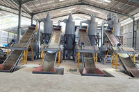 Venta caliente China Shandong Operado automático PLC Control Completo Biomasa Madera Paja Maíz Cob Husk Pellet Línea de producción en Ghana