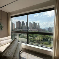 Ventanas Corredizas IBY 110 con Marco Estrecho, Rotura Térmica, Aluminio, Alta Resistencia al Viento, Buena Impermeabilidad, Aislamiento Acústico y Térmico
