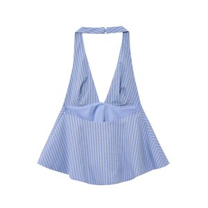 Le donne PB & ZA 2025 la primavera di nuova moda Chic il fiocco appeso al collo canottiere Vintage senza schienale femminile Camis Chic top - Product Image 3