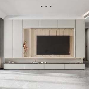 Meuble TV LED contemporain avec compartiments de rangement spacieux en bois, convient aux téléviseurs de 65 pouces, design moderne pour le salon, décoration intérieure - Product Image 5