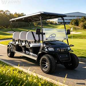 Voiturette de golf électrique robuste 4 places avec châssis renforcé pour location commerciale - Product Image 1