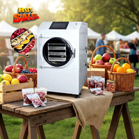 Huis-tuin-en-keuken vriesdroger automatische elektrische verwarming koffie voedsel lyofilisator hoge efficiëntie fruit vriesdroger lijn KFD-5 vriesdroger