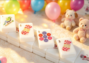 Set Mahjong con Gatti e Filati Fantasiosi: un Tocco Unico su un Gioco Classico, Tessere Mahjong Americane Artigianali <span class=keywords><strong>per</strong></span> Amanti dei Gatti - Product Image 5