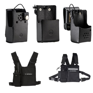 मोटरयोला रेडियो pmln5844a हार्ड चमड़े के कैरी मामले में वाकी टॉकी मॉडल dp4801e और dp4601e - Product Image 5