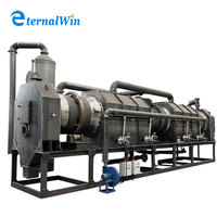 100KG ~ 1000KG/H Continue productie-apparatuur voor biochar van koolstofstaal met lange levensduur