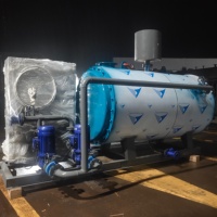 Chaudière à eau chaude industrielle horizontale commerciale au diesel et au gaz naturel, automatique et économe en énergie