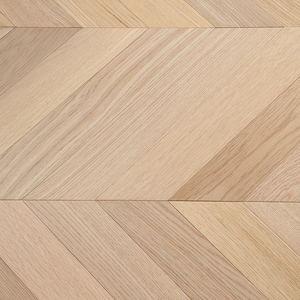 Parquet en chêne blanc multicouche durable, qualité AB, 100 % étanche, système clic, 15 mm, installation facile, motif chevron, avec sous-couche - Product Image 1