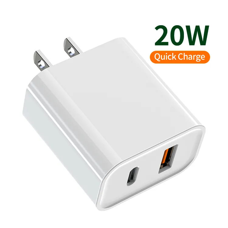 좋은 그녀는 20W USB C PD 빠른 충전기 빠른 충전 3.0 PD + QC 벽 충전기 SAA ETL CE