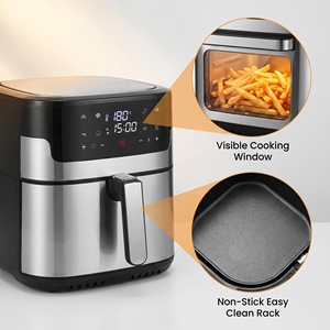 Friteuse électrique numérique <span class=keywords><strong>de</strong></span> style moderne <span class=keywords><strong>de</strong></span> 1800W 8L faisant frire les aliments sans <span class=keywords><strong>huile</strong></span> avec boîtier en acier inoxydable - Product Image 3