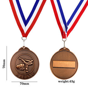 Medalla de Metal de Técnica Fundida para Karate y <span class=keywords><strong>Boxeo</strong></span>, Placa Deportiva Antigua con Diseño Grabado para Aniversario, Disponible - Product Image 5