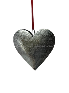 Cœur suspendu en métal et nickel plaqué or, ornement de noël, nouveau DESIGN, décoration d'arbre, offre spéciale - Product Image 5