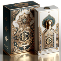 Caja de embalaje de perfume antiguo de lujo Caja de perfume de producto de gama alta de diseño saudí