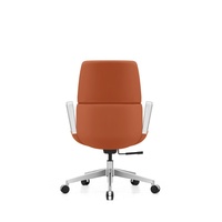 Chaise de direction ergonomique moderne contemporaine à dossier haut en cuir PU avec assise et dossier rembourrés pour salle de conférence et bureau