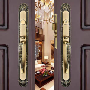 [אבץ סגסוגת] באיכות גבוהה מוצק עץ כפול נעילת ידית אירופאי עיצובים עבור ראשי דלת - Product Image 4