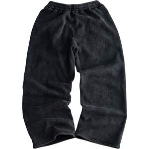 กางเกงวอร์มขาบานทรงหลวมสำหรับผู้ชาย เอวผูกเชือก สไตล์อีโม วินเทจ กอธิค สตรีทแวร์ ผ้าฝ้าย 100% ระบายอากาศได้ดี - Product Image 2