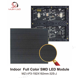 Modules LED d'intérieur P3 SMD pleine couleur 192x192mm pour mur vidéo avec luminosité de 600 cd, écran LED - Product Image 2