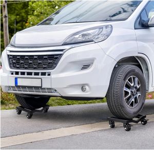 Paquete de <span class=keywords><strong>2</strong></span> ruedas de coche de acero de 3000 libras resistentes, en forma de doble diseño V, vehículo <span class=keywords><strong>Dolly</strong></span> - Product Image 4