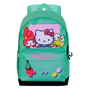 คาราคเตอร์มาเนียสำหรับกระเป๋าเป้สะพายหลังแฟนเกมวิดีโอเฮลโลคิตตี้ 3.0 สีเทอร์ควอยซ์ - Product Image 2