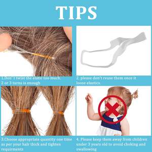 Oferta Especial: Bandas Elásticas de Colores Variados para Niños con Botella de Plástico, Bandas Elásticas para el Cabello de Niñas - Product Image 4