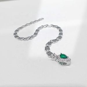 Pulsera de plata de ley 925 con diseño de serpiente, estilo vintage, para mujer, estilo hip hop, ajustable, estilo occidental, gruesa, joyería de moda, precio de fábrica. - Product Image 3