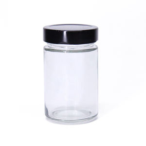 Échantillon Gratuit - Pots de Conservation en Verre à Bouche Profonde de 250 ml, 300 ml, 500 ml avec Couvercle en Fer Blanc Noir pour Cuisine - Product Image 4