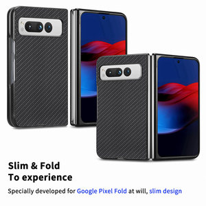 Original 2-in-1 Slim and Fit <strong>Fiber</strong> Pattern Phone Case for <strong>Google</strong> Pixel Fold PC Mobile Cover - Product Image 2