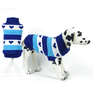 Cute Striped Acrylic Eco-Friendly Dog &amp; <strong>Cat</strong> Sweater Soft Warm Breathable Winter <strong>Coat</strong> <strong>for</strong> Small/Medium Pets - Product Image 5