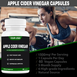 Perte de poids en vrac organique de supplément d'OEM amincissant des capsules de vinaigre de cidre de pomme de pilules - Product Image 3