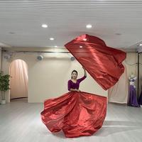 Drapeau de signalisation métallique en polyester 190x140cm pour la danse du ventre et les spectacles sur scène, avec bâton extensible