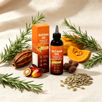 Huile de croissance capillaire Batana, soin capillaire professionnel, mélange naturel de romarin, de ricin et de graines de citrouille, formule rafraîchissante pour la réparation des cheveux