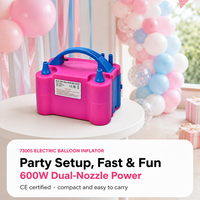 Gonfleur Électrique de Ballons 73005 600W à Double Buse, Pompe à Air pour Ballons en Latex et en Aluminium, Certifié CE, Vente en Gros