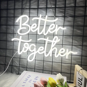 Enseigne au néon LED personnalisable à <span class=keywords><strong>livraison</strong></span> rapide, blanche, 'Joyeux anniversaire', pour mariages, boutiques, maisons, hôtels, taxis, voitures, bars, centres commerciaux, prise DC - Product Image 6