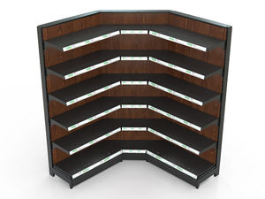 Estanterías de Supermercado con Código de Color Personalizable, Sistema de Estanterías Metálicas a la Medida de la Marca para Minoristas de <span class=keywords><strong>Franquicias</strong></span> - Product Image 2