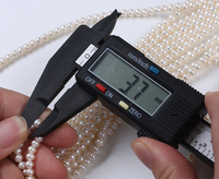 Bijoux Redleaf en perles d'eau douce naturelles de qualité 5A, forme ronde blanche de 3.5 à 4mm, brin de perles semi-rondes de 36cm