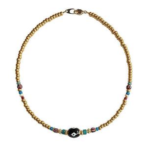 Collier œil <span class=keywords><strong>mal</strong></span>éfique bohème au design original Collier ras <span class=keywords><strong>du</strong></span> cou en perles pour femmes - Product Image 5