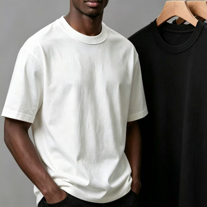 Camisetas de Algodón 100% de Alta Calidad al por Mayor con Logotipo OEM para Hombre, Camisetas Lisas con Impresión Personalizada, Camiseta Blanca Extra Grande - Product Image 4