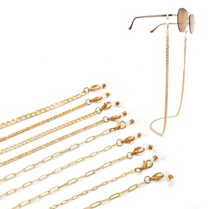 <span class=keywords><strong>De</strong></span> acero inoxidable chapado en oro Figaro Metro titular <span class=keywords><strong>de</strong></span> <span class=keywords><strong>gafas</strong></span> <span class=keywords><strong>de</strong></span> <span class=keywords><strong>sol</strong></span> cordón para <span class=keywords><strong>gafas</strong></span> cordón cara enmascarado cadena <span class=keywords><strong>gafas</strong></span> <span class=keywords><strong>de</strong></span> <span class=keywords><strong>sol</strong></span> - Product Image 1